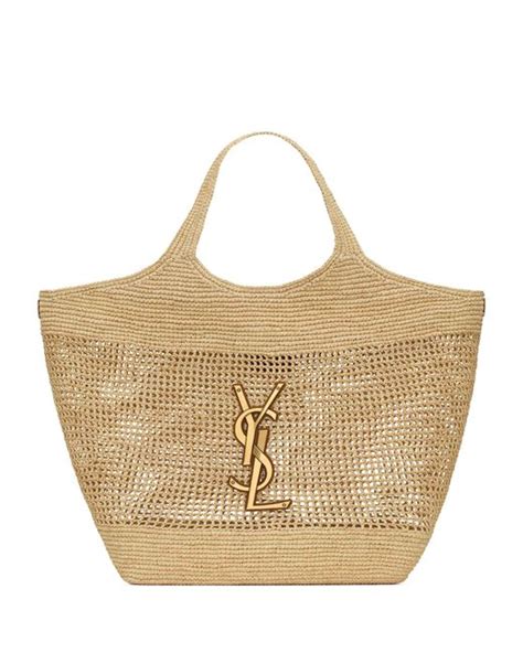 ysl torwbka|ysl raffia icare tote.